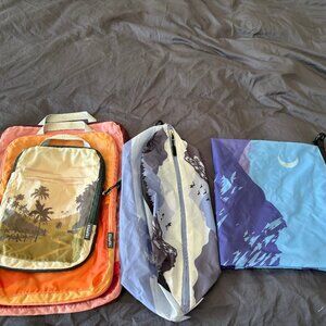 Set of 5 Tripped packing cubes